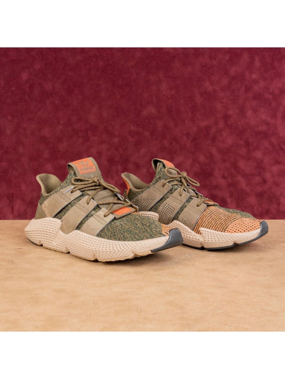 Adidas Men Classic Prosphere Trace Olive Green Lace Running Sneakers sz 13